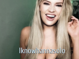 Iknowhannasolo